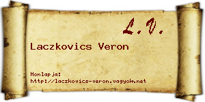 Laczkovics Veron névjegykártya